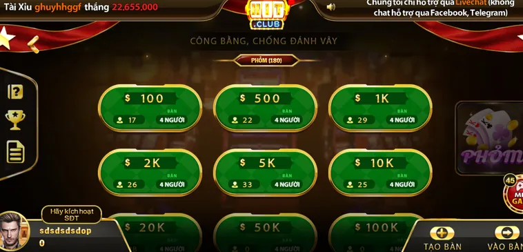 Đánh Giá Chi Tiết Phỏm Tại HitClub Với Tỷ Lệ Thưởng Cực Khủng