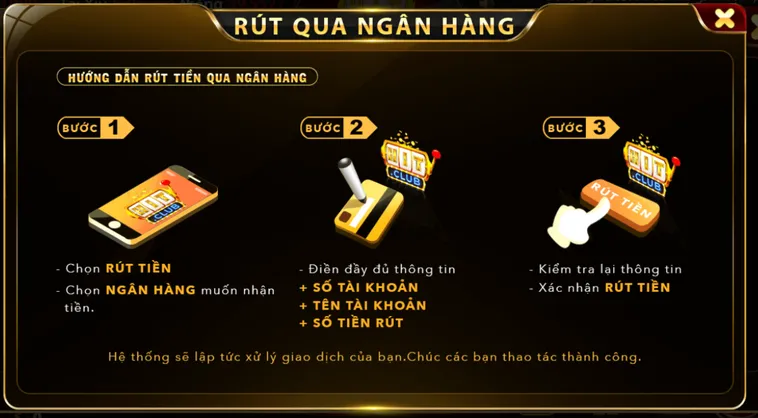 Hướng Dẫn Chi Tiết Cách Rút Tiền HitClub Về Ngân Hàng Nhanh Chóng An Toàn Nhất