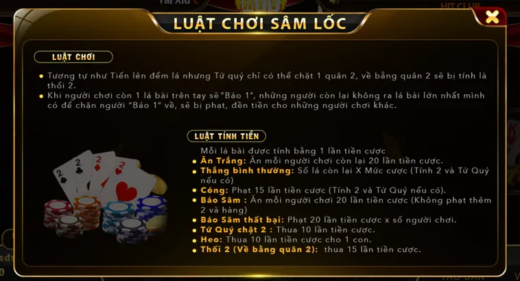 Chinh Phục Ngay Sâm Lốc Tại HitClub Với Tỷ Lệ Thắng Cược Cực Khủng