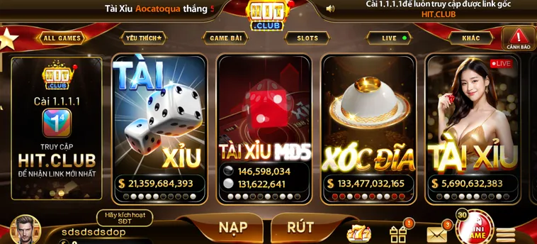 Cổng Game HitClub - Tập Hợp Kho Trò Chơi Đa Dạng - Khổng Lồ Hấp Dẫn Mọi Cược Thủ