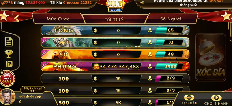 Casino Xóc Đĩa Tại HitClub Trải Nghiệm Cá Cược Chân Thực Đẳng Cấp Quốc Tế